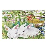 ALKOY Niedliches Osterhasen-Puzzle, Kaninchen-Tier-Eier, 1000 Teile, Puzzle, Pädagogisch, Intellektuell, Dekomprimierend, Lustiges Spiel Für Kinder, Erwachsene, Heim-Wanddekoration