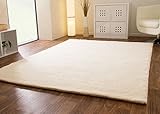 Steffensmeier Berber Teppich Nador | 100% Schurwolle | Handgeknüpft | Wollweiss, Größe: 170x240 cm