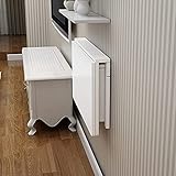 Weißer klappbarer Wand-Klapptisch, klappbare Werkbank aus Kiefernholz, wandmontierter Laptop-Schreibtisch, klappbarer Wandtisch, stabile Struktur, für Zuhause, Büro, Arbeitszimmer (70x50cm/2