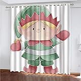 GSKOQD Gardinen Schlafzimmer Wohnzimmer Verdunkelungsvorhang Digitaldruck 3D Cartoon-Charakter-Druck Blickdicht Vorhänge Kinderzimmer Thermovorhang Mit Ösen 240X230Cm (B X H) 2Er Set