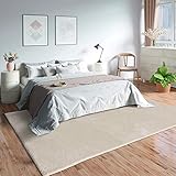 Mia´s Teppiche 'Olivia' Wohnzimmer Teppich, Kurzflor, 200x290 cm, Beige