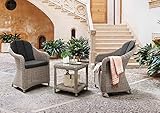 Destiny Balkonset Malaga Sessel und Merano Beistelltisch Gartenmöbelset