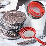 3Pcs Mini Small Plastic Mesh Scoop Sieb Lebensmittelsieb Küchenkorb Küchengeschirr-Set Utensilien