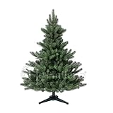 Original Hallerts® Spritzguss Weihnachtsbaum Alnwick 120 cm Nordmanntanne - Christbaum zu 100% in Spritzguss PlasTip® Qualität - schwer entflammbar nach B1 Norm, Material TÜV und SGS geprüft