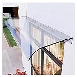 Überdachung Haustür Vordach, Sonnenschutz Regenschutz Vordach für Haustür Aus Transparente Polycarbonatplatte,pultvordach Einfache Installation