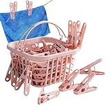 Kleine Wäscheklammern, 30 Stück, für den Haushalt, winddicht, Wäscheklammern für Unterwäsche, BH, Hüte