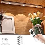 Unterschrankleuchten, Bewegungsmelder-Licht for den Innenbereich, Fernbedienung, 3 Lichtmodi, stufenloses Dimmen, wiederaufladbare USB-Nachtlichter for Küche, Schrank, Korridore ( Color : 4pcs , Size