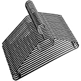 Kleiderbügel 50 Stück mit drehbaren Haken, Bügel schwarz, Kunststoff, Plastik schwarz, Made in EU, platzsparend, 100% Recyclingmaterial