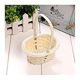 XIAOSAKU Aufbewahrungskorb Kunststoff Weben Gemüsefrucht Picknick Garten Aufbewahrung Korb Kiste Kosmetik Organizer Hochzeit Party Candy Geschenk Verpackungskorb für Home Kinderzimmer Badezimmer