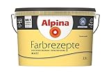 Alpina Wandfarbe, Farbrezepte 2,5 Liter Sonnenstrahl Matt, hochdeckende Farbe