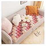 Garden Chic Cotton Protective Couch Cover, Couch Cover for Pet Owners, New Magic Sofa Cover Garden Chic Cotton Protective Couch Cover (Rose,35.4x70.9 inch)