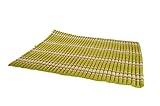 XXL Rollmatte ca. 205 x 150, Thai Kapok Matte, Perfekt als Unterlage, Gymnastik, Yoga, Liegewiese, Handelsturm Kissen (Bambusgrün)