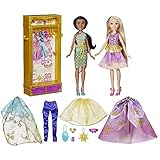 Disney Prinzessin Jasmins und Rapunzels Kleidergalerie, Jasmin und Rapunzel Spielzeug für Kinder ab 3 Jahren, Garderobe