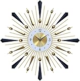 UlpyO Batteriebetriebene Wanduhr, einfache und Elegante Wanduhr, leise, kein Ticken, langlebige Zeigeruhren aus Metall