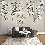 Benutzerdefinierte Ized 3D Wandbilder Tapete Für Wohnzimmer Moderner Stil Bambus Blume Vogel Europäischen Stil Tapeten Wohnkultur Fototapete 3D Effekt Wohnzimmer Schlafzimmer Kinderzimmer-430Cm×300Cm