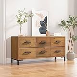 TALCUS Möbel mit Aufbewahrungsbank braun 110x30x45 cm aus massivem recyceltem Kiefernholz