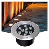 GOFQB Unterirdisches Licht Laternenpfähle for den Außenbereich IP67 wasserdicht Schienenlichter für: Landschaftsdekoration, Garten, (Color : Blue, Size : 24W)