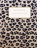 Notebook: Glam Leopard Print Notebook