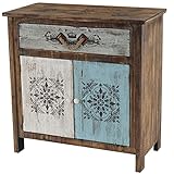 Mendler Kommode Funchal Schubladenkommode Schrank Shabby-Look, Vintage, 84x80x40cm