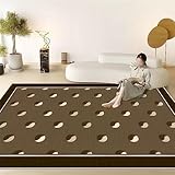 DJHWWD Teppich Schlafzimmer Wohnzimmer Teppich Grau Kreis Geometrisches Muster Schlafzimmer Anti-Milben Teppich Mädchen Jugendzimmer 100X200Cm Outdoor Teppiche 3Ft 3.4''X6Ft 6.7''