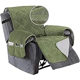 TAIXINT Sesselschoner für Fernsehsessel Relaxsessel,Relaxsessel mit Taschen Sesselauflage Sesselüberwurf, Wasserdicht Sesselschutz für Hunde Haustieren (Sessel (23in),Grün)
