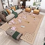 Kunsen deko küche Flur Teppich Retro Teppich rosa Blumen Dekoration Wohnzimmer Teppich Umwelt freundlich und verschleiß fest küche teppichvorleger 80X160CM