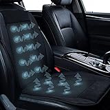 USMEI Kühlendes Autositzkissen 12V Automotive Einstellbare Temperatur Komfortable Kühlung Autositzkissen Luftventilator Massage Autositz