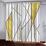 GSKOQD Gardinen Kinderzimmer Blickdicht - 2 Stück 140X160Cm (B X H) 3D Digitaldruck Einfache Geometrische Textur Vorhang Verdunklungsvorhänge Schlafzimmer Wohnzimmer Ösenschal Kinder Thermovorhang