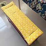 Z&y GLAa Rechteckiges Bankkissen im Boho-Stil, Anti-Slip Swing Rattan Rattan Cushion Super Soft Lace Up Coushion, 120 x 35 cm (48 x 14 Zoll)/D/150 x 40 cm (59 x 16 Zoll)