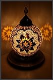 Mosaik - Kugellampe Mosaiklampe Glas Kugel NEU & EXKLUSIV Mosaikkugel orientalische lampe Gold Samarkand-Lights