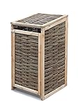 WEIDENPROFI Mülltonnenverkleidung, Mülltonnenbox aus Weide, bis 240 Liter Mülltonnen (LxBxH): 70 x 80 x 113-118 cm