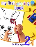 My first coloring book - for kids ages 2-4: Coloring book for toddlers with cute and funny baby animals. Large animal shapes to color for preschoolers and children ages 2-4.