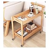 Wohnzimmertische Kleiner Beistelltisch mit 2 Ebenen, Couchtisch, Sofa-Beistelltisch mit Rollen und Ablagefläche, Servierwagen for die Küche, Nachttisch for Wohnzimmer und Schlafzimmer Couchtisch