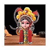 MACIUM Tabellenzahlen Peking-Geschenk, Peking-Stil, Puppendekoration, Peking-Oper, Gesichts-Make-up, Operncharakter, Geschenke im chinesischen Stil Büroklatsch (Color : 2)