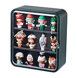 Fashion Modern WORLDLYDA Klare Vitrine Vitrine Stand Vitrine Aufbewahrungsorganisator Schrank für Actionfiguren （Dunkelgrün）