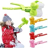 Clicitina Dinosaurier-Schnee-Schneeball-Hersteller-Clip-Hersteller Dinosaurier-geformter Schnee-Sand-Form-Werkzeug-Winter-Kind-Spielzeug im Freien XIo652 (A, One Size)