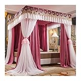 DSINEY Betthimmel, luxuriöser Betthimmel, romantischer dekorativer Bettvorhang für Schlafzimmer, Moskitonetz für Schlafzimmerbetten für Kinder und Erwachsene