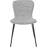 Kare Gerda Schwarz und Weiß (2/Set) Stuhl, Holzwerkstoff, 77,5x46x53,5cm