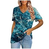 Basic Tshirt Damen Ballmode Oberteil Oversized Tshirt Damen Hemd Orange T Shirts Männer Oversize Shirt Damen Lang Damen V-Ausschnitt Kurzarm Shirt Langarmshirt Damen XL T Shirt Damen Pack