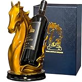 YINGAVERSAI Weinständer Pferde Weinflaschenregal Home Dekoration, Weinflaschenhalter Hochzeitsgeschenk Weinständer, Weinflaschenständer Flaschenregal Klein, Weinflaschen Deko Mannes Geschenk