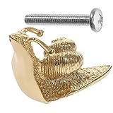 Angoily Cabinet Knobs Drawer Pulls Golden Snail Drawer Knob Pulls Handles Single Hole Dresser Knobs for Kitchen Bathroom Cabinet Door Drawer Wardrobe Locker Knob Cabinet Knobs Drawer Pulls