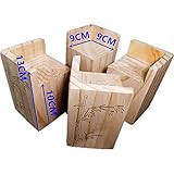 Möbel Risers aus Holz Möbelerhöher Betterhöhung Möbelerhöhung Tischerhöher Elefantenfuß Bed Riser 4 Stück