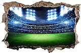 Stadion Fußball Spielfeld Wandtattoo Wandsticker Wandaufkleber D1219 Größe 40 cm x 60 cm