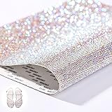 Selbstklebende Glitzer Strass Kristall Aufkleber Strasssteine Edelstein Glitzersteine Selbstklebend Aufkleber Glitzer Runde Schmuckstein Selbstklebende zum Verzieren Basteln Geschenk Dekor 1 Blätter
