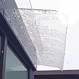 Haustürvordach,Unsichtbare Fenstermarkise,Regenschutz Türvordach Aus Polycarbonat,Transparente wasserdichte Vordach Für Haustür,Uv-beständig Türdach,Haustür Überdachung,Clear-50x320cm/19.7 * 126in