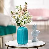20 cm Vase Keramik San Remo Dekoration Blue Blumenvase, Modern