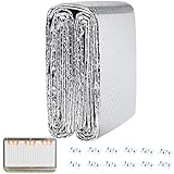 Heizkörper Reflexionsfolie, Isolierung Hinter Heizkörper 5m x 60cm x 3mm Dicke, Isolierfolie für Heizkörper mit 12Pcs Klebepad, Reduziert 90% des Heizkorpers Warmeverlust