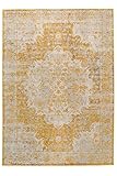 RugVista, Nadia, Teppich, Kurzflor Teppich, 200 x 300 cm, Rechteckiger, Modern, Oeko-Tex Standard 100, Polypropylene, Flur, Schlafzimmer, Küche, Wohnzimmer, Gelb, Mehrfarbig