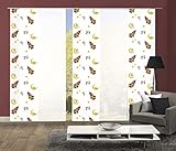 wohnfuehlidee 5er-Set Flächenvorhänge Marisa Blickdicht/halbtransparent, Höhe 245 cm, Multicolor
