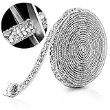 3 Yards Harz Strassband Selbstklebend Glänzend Diamantband Für Damen Mädchen Haarnadel Handyhülle Handwerk DIY